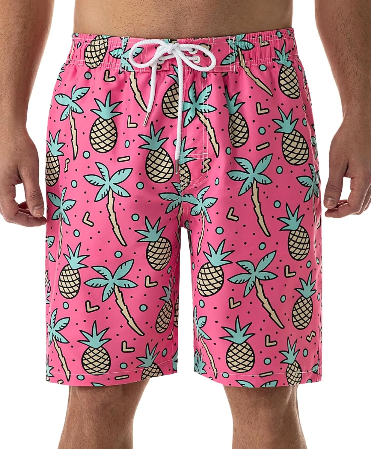 KAILUA SURF Mens Swim Trunks Long, Quick Dry Boardshorts, 9 Inches Inseam Bathing Suits with Mesh Lining