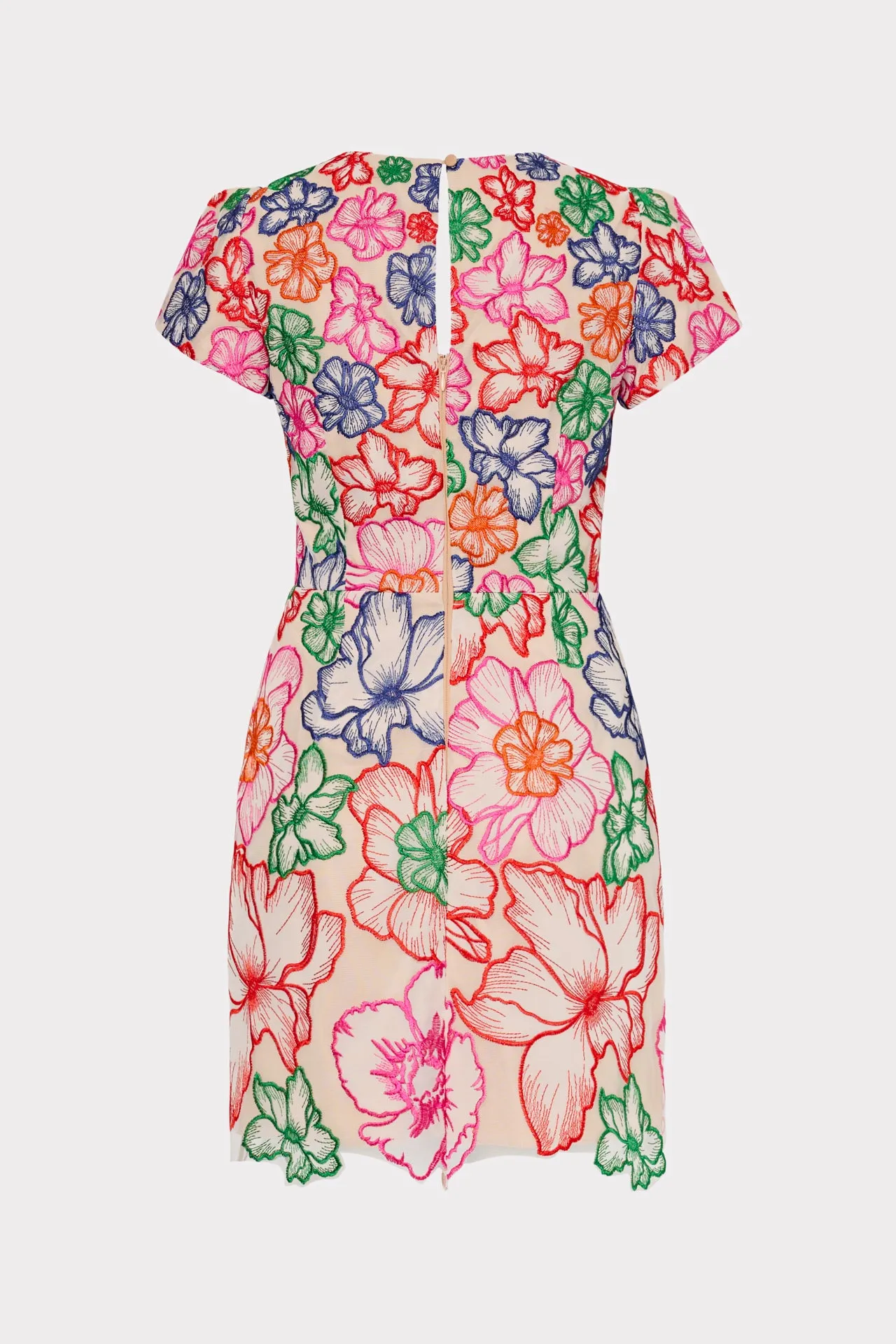 Kyla Cascading Floral Embroidered Dress