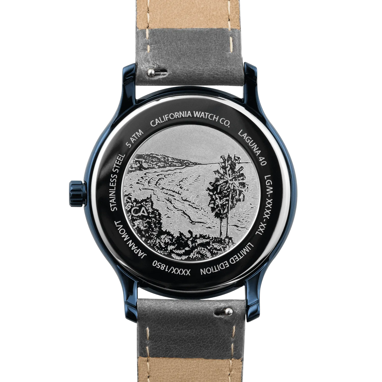 Laguna 40 Leather Deep Blue Gray