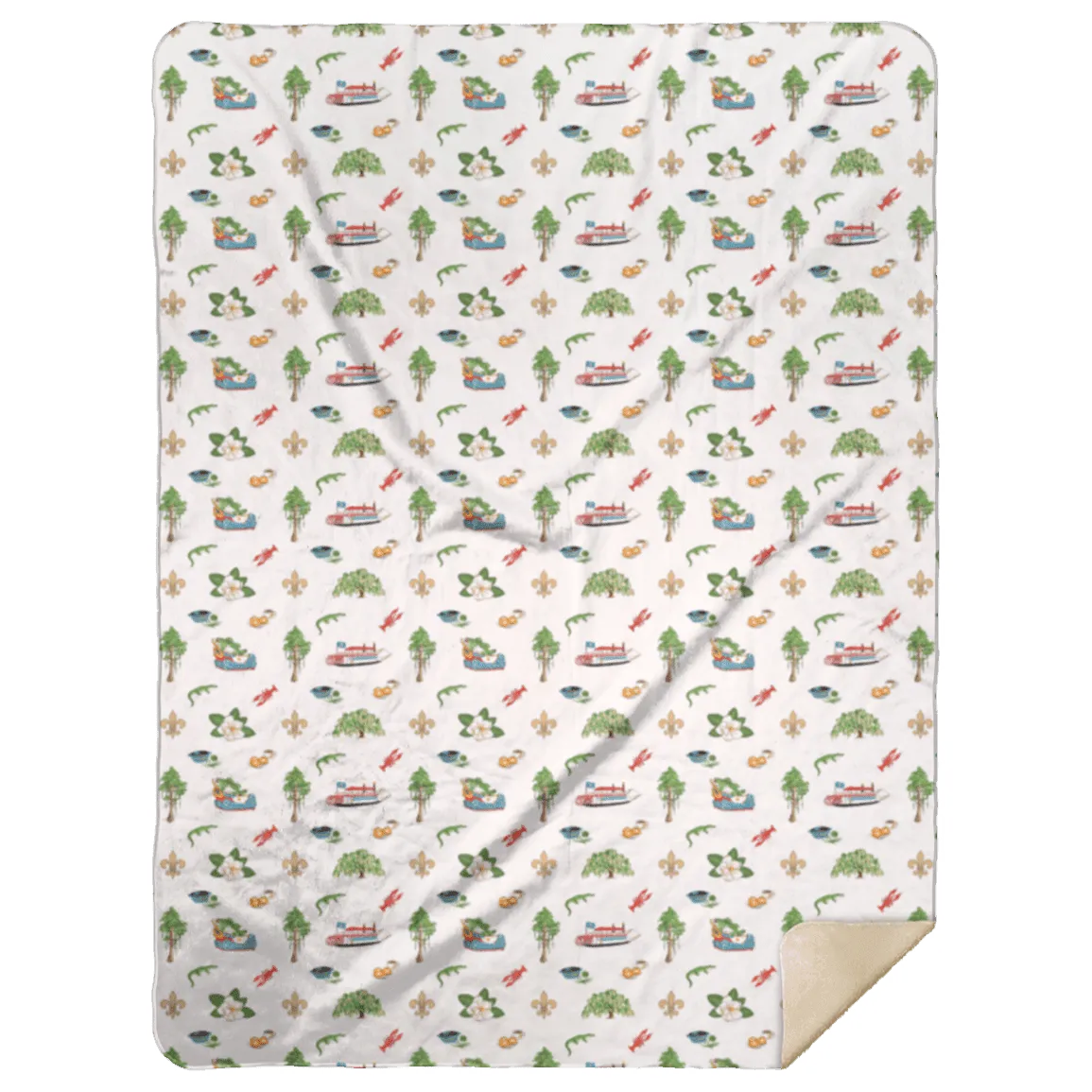 Louisiana Plush Throw Blanket 60x80