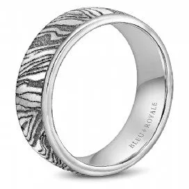 Men's 14K White Gold Wedding Band