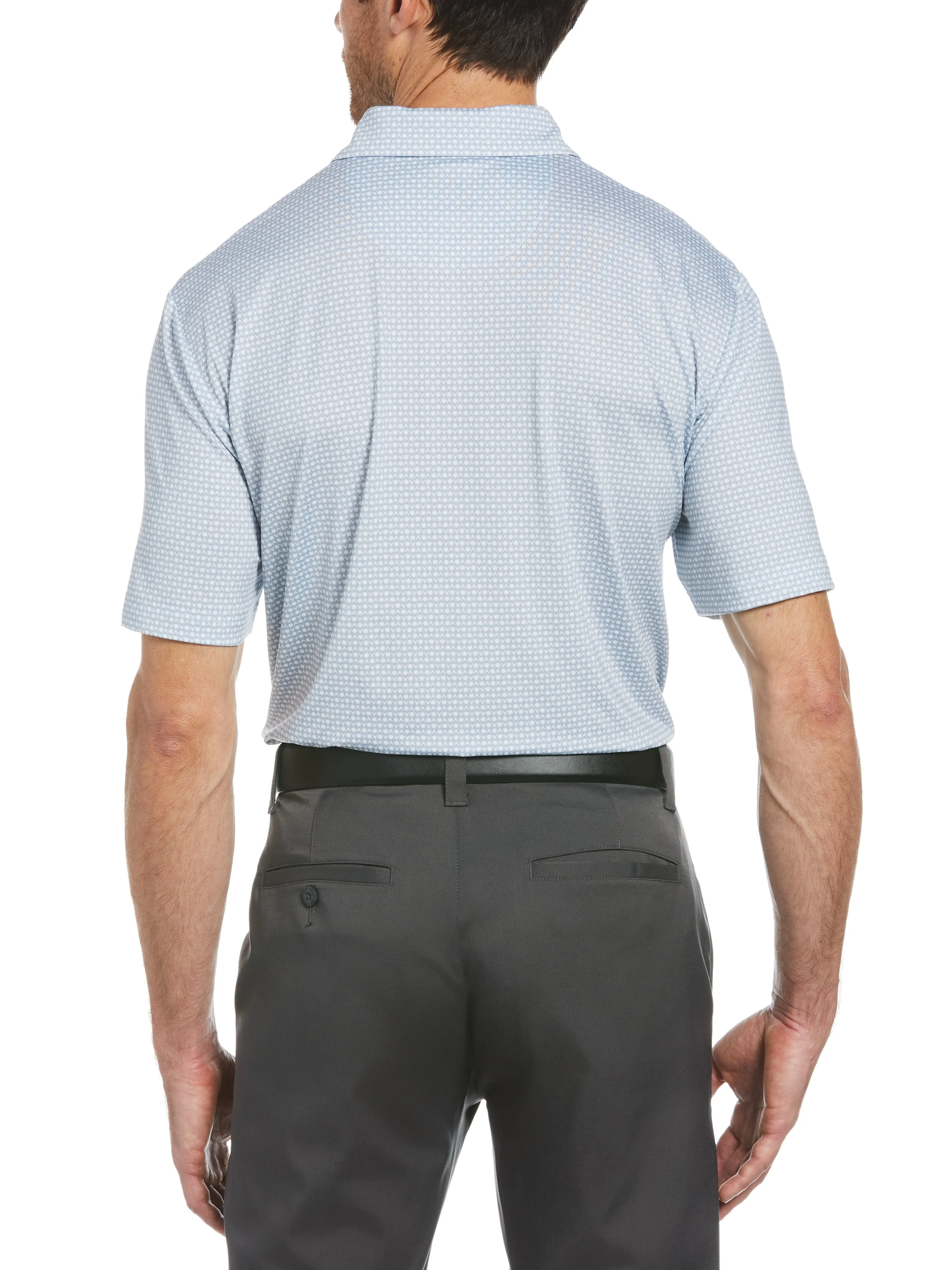 Mens Allover Chev Printed Polo