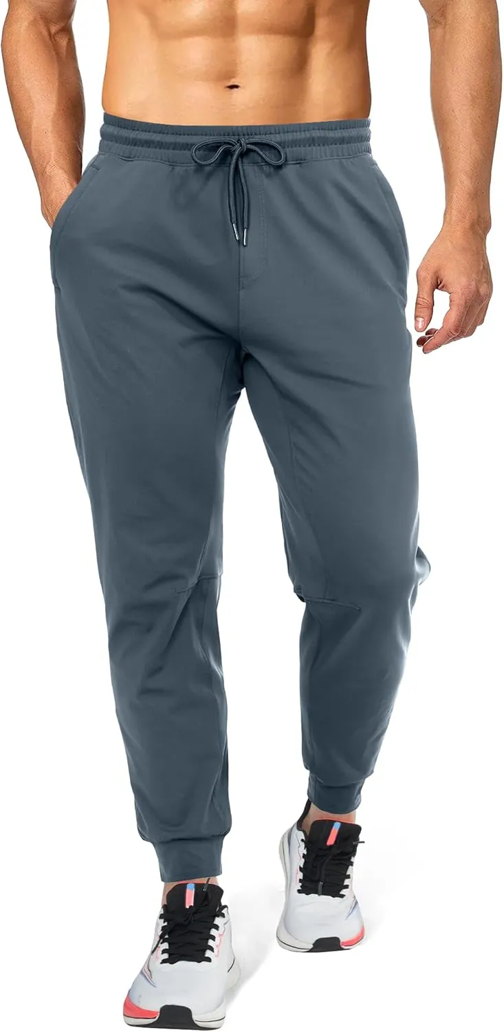 Mens Sweatpants Athletic Pants Workout Track Pants Traning Pants with Zipper Pockets Joggers for Men Gym, Running