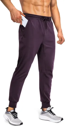 Mens Sweatpants Athletic Pants Workout Track Pants Traning Pants with Zipper Pockets Joggers for Men Gym, Running