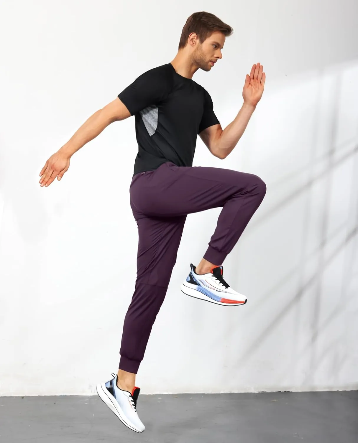 Mens Sweatpants Athletic Pants Workout Track Pants Traning Pants with Zipper Pockets Joggers for Men Gym, Running