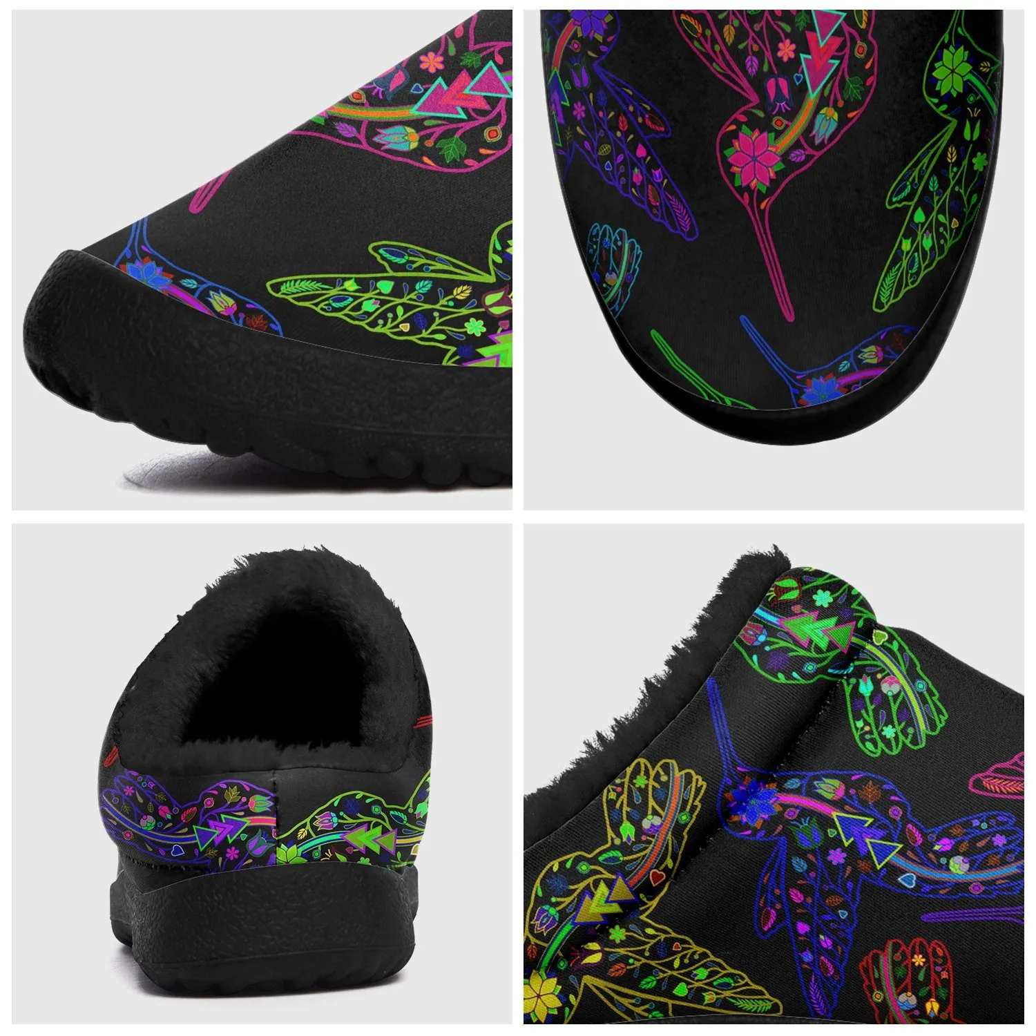 Neon Floral Hummingbirds Ikinnii