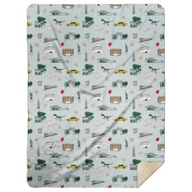 New York City Plush Throw Blankets 60x80