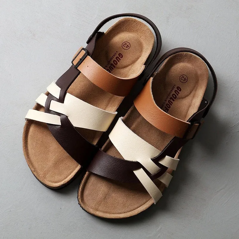 OCW Women Orthopedic Sandals Cork Sole Casual Walking Summer