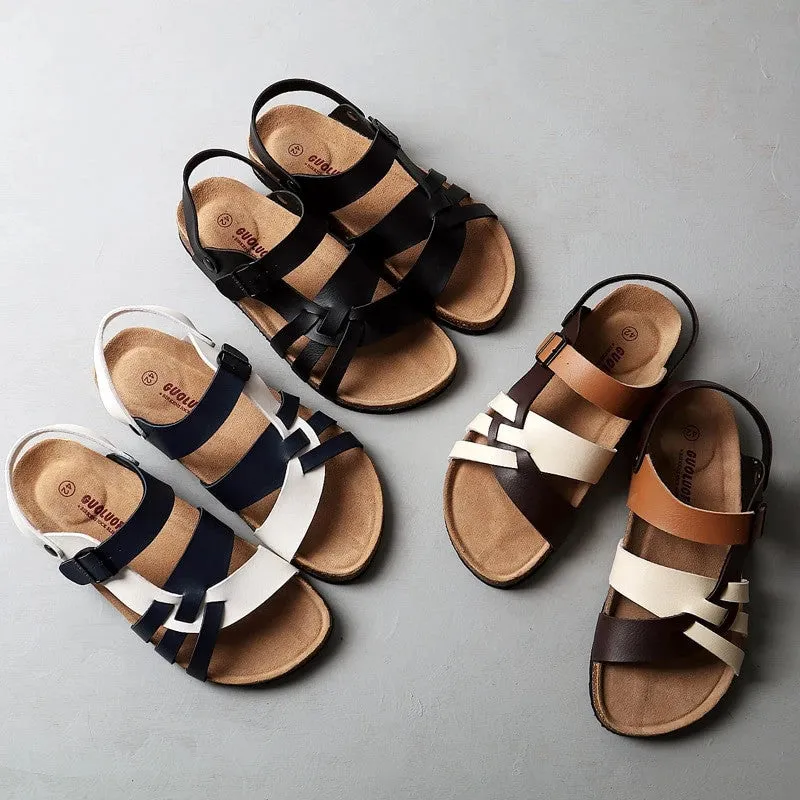 OCW Women Orthopedic Sandals Cork Sole Casual Walking Summer