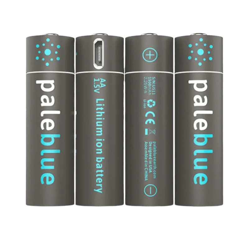 Pale Blue Rechargeable Batteries