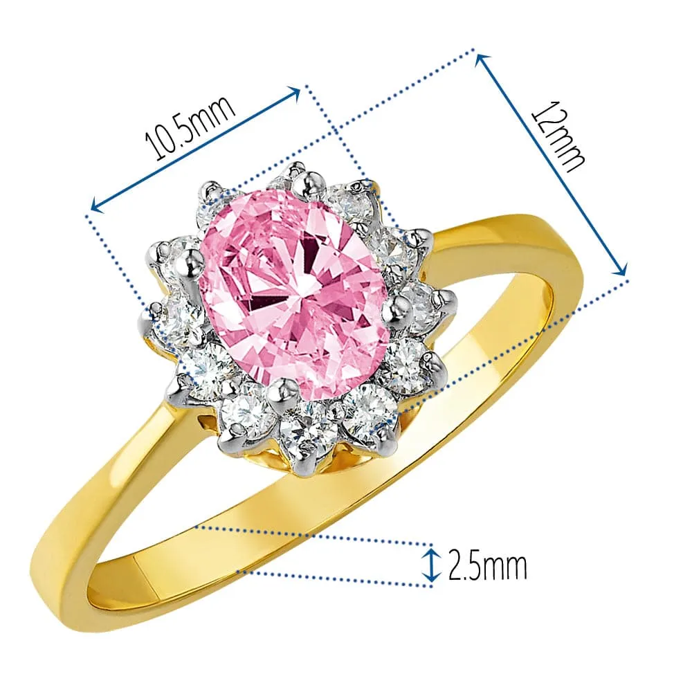 Pink Cluster Ring
