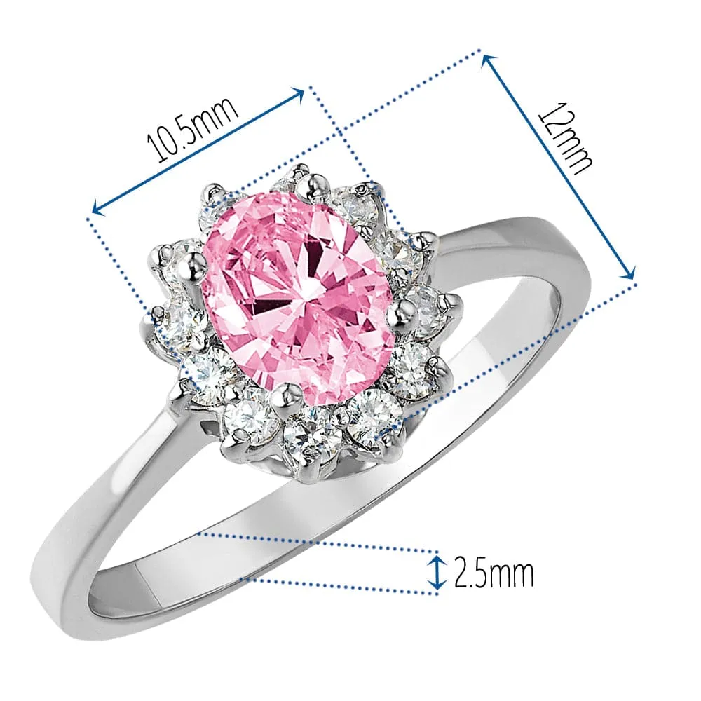 Pink Cluster Ring