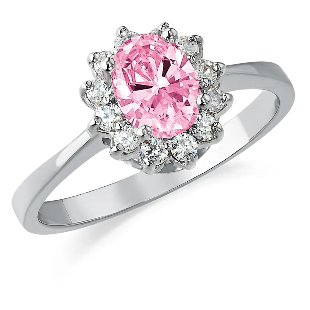 Pink Cluster Ring