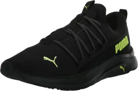 PUMA Mens Softride One4all Cross Trainer, Mens Black-Lime Pow-Cool Dark Gray, 8
