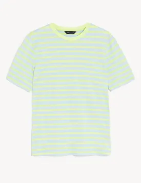 Pure Cotton Striped Everyday Fit T-Shirt