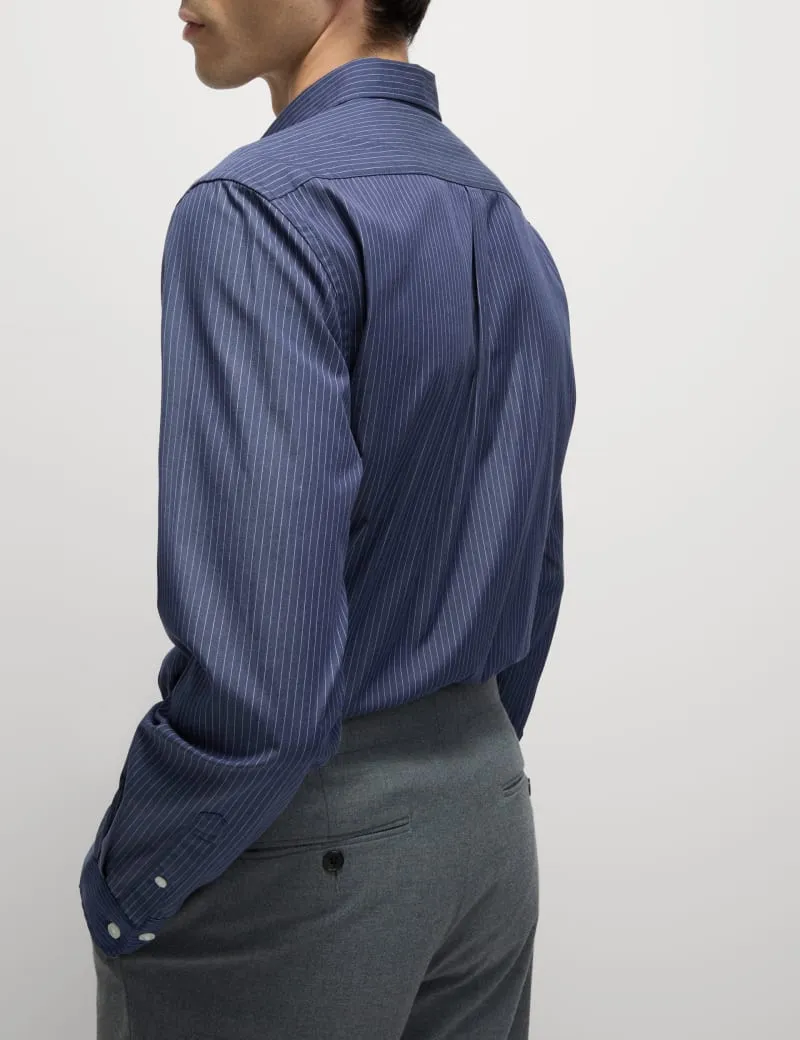 Pure Cotton Striped Oxford Shirt