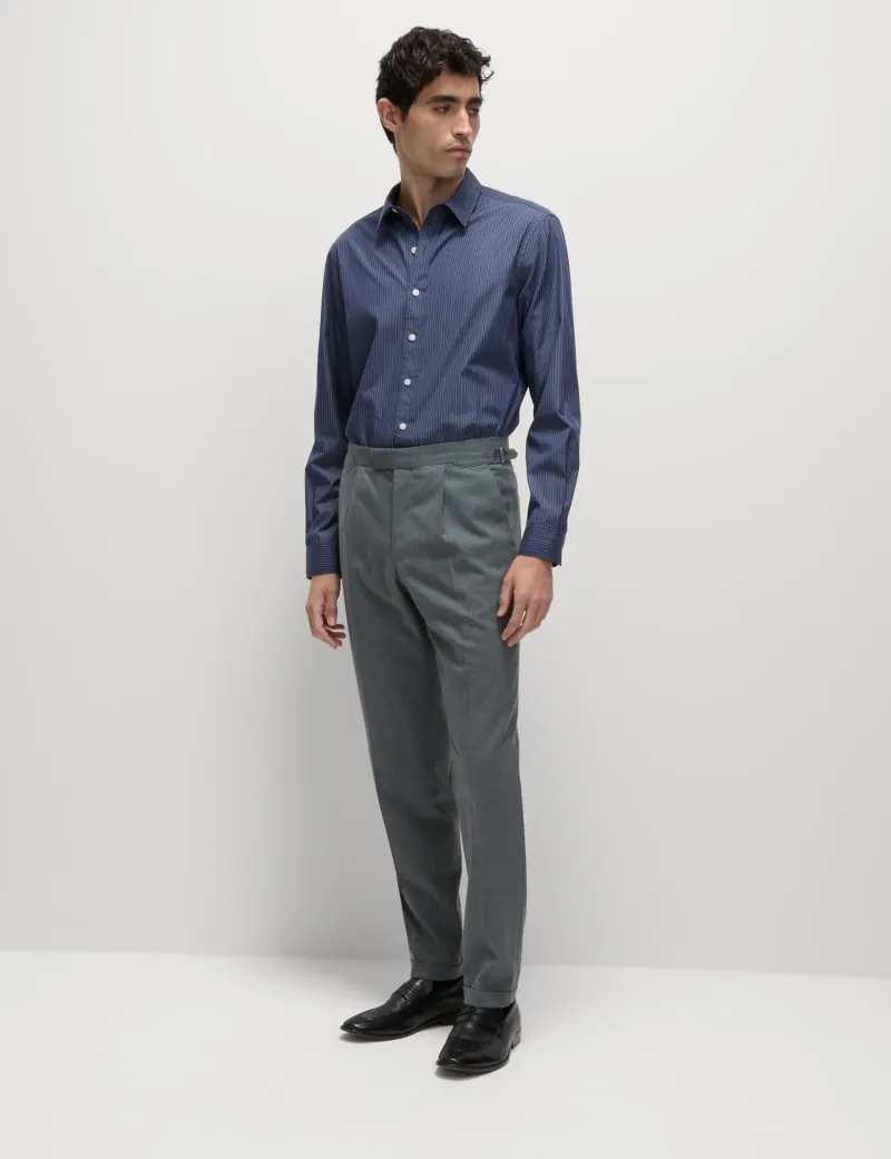 Pure Cotton Striped Oxford Shirt