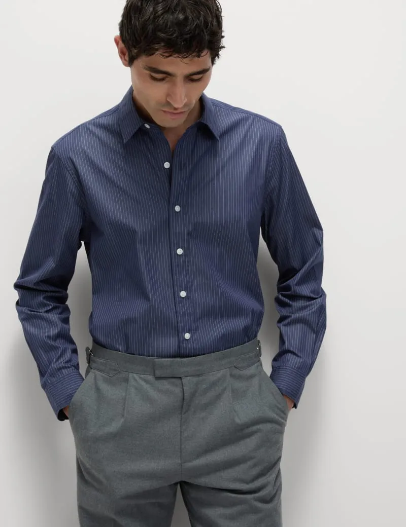 Pure Cotton Striped Oxford Shirt
