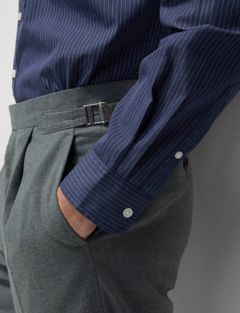 Pure Cotton Striped Oxford Shirt