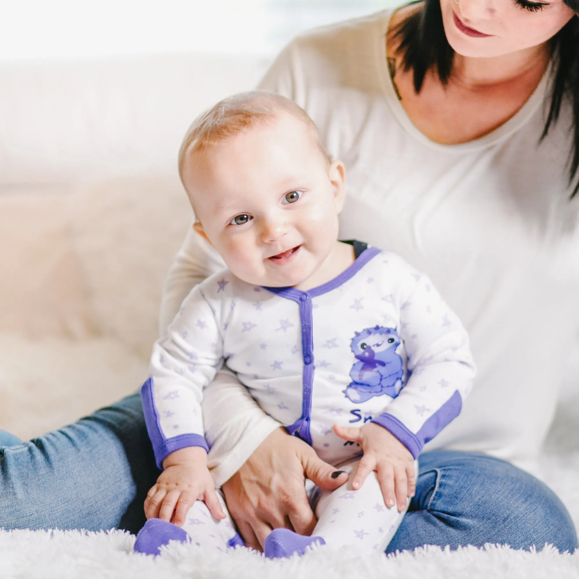 Purple Snuggle Monster 0-6 Months 
Sleeper