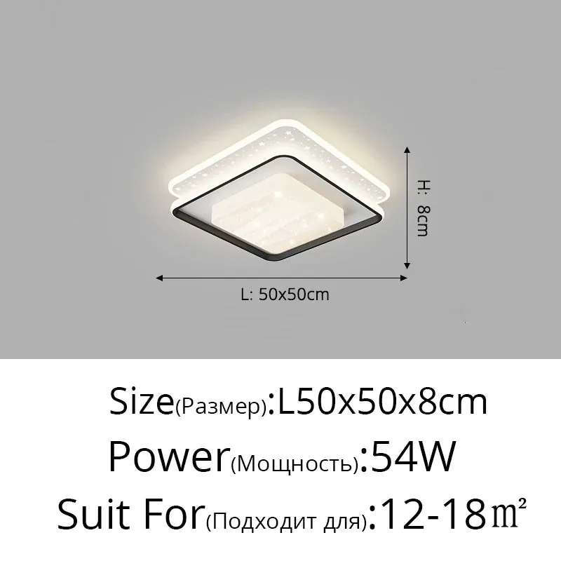 QIYI Samose Round/Square/Oval LED Ceiling Lights