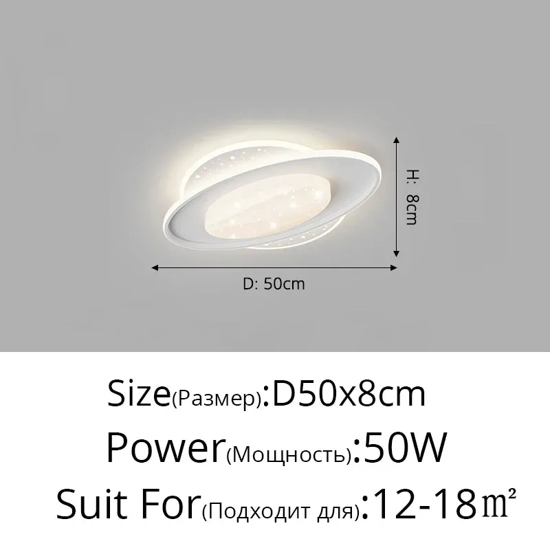 QIYI Samose Round/Square/Oval LED Ceiling Lights