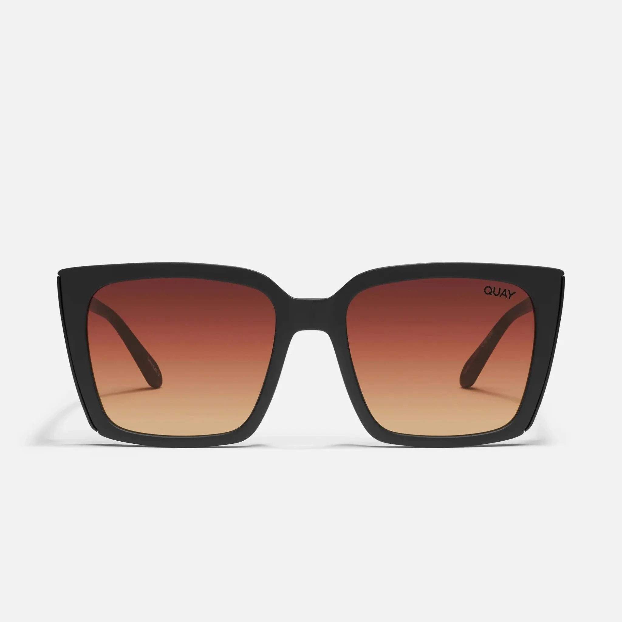 Quay Front Cover Sunglasses - Matte Black