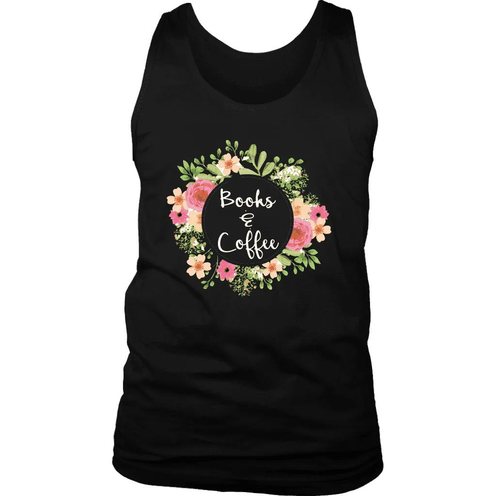 "Books & Coffee" Men's Tank Top