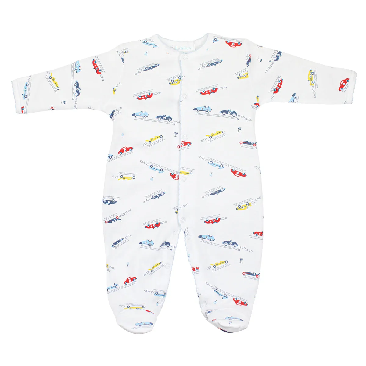 Racers Printed Footie | Baby Boy