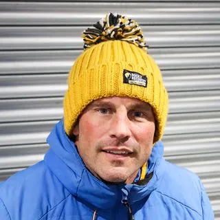 Rock2Recovery Adult Bobble Beanie Hat - Mustard