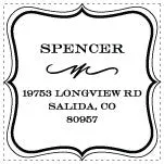 RUB2S-028 2"x2" Stamp