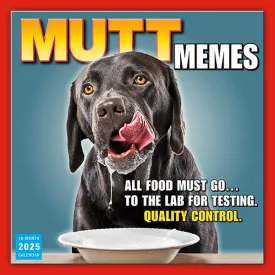 Sellers Publishing Mutt Memes 2025 12 x 12 Wall Calendar