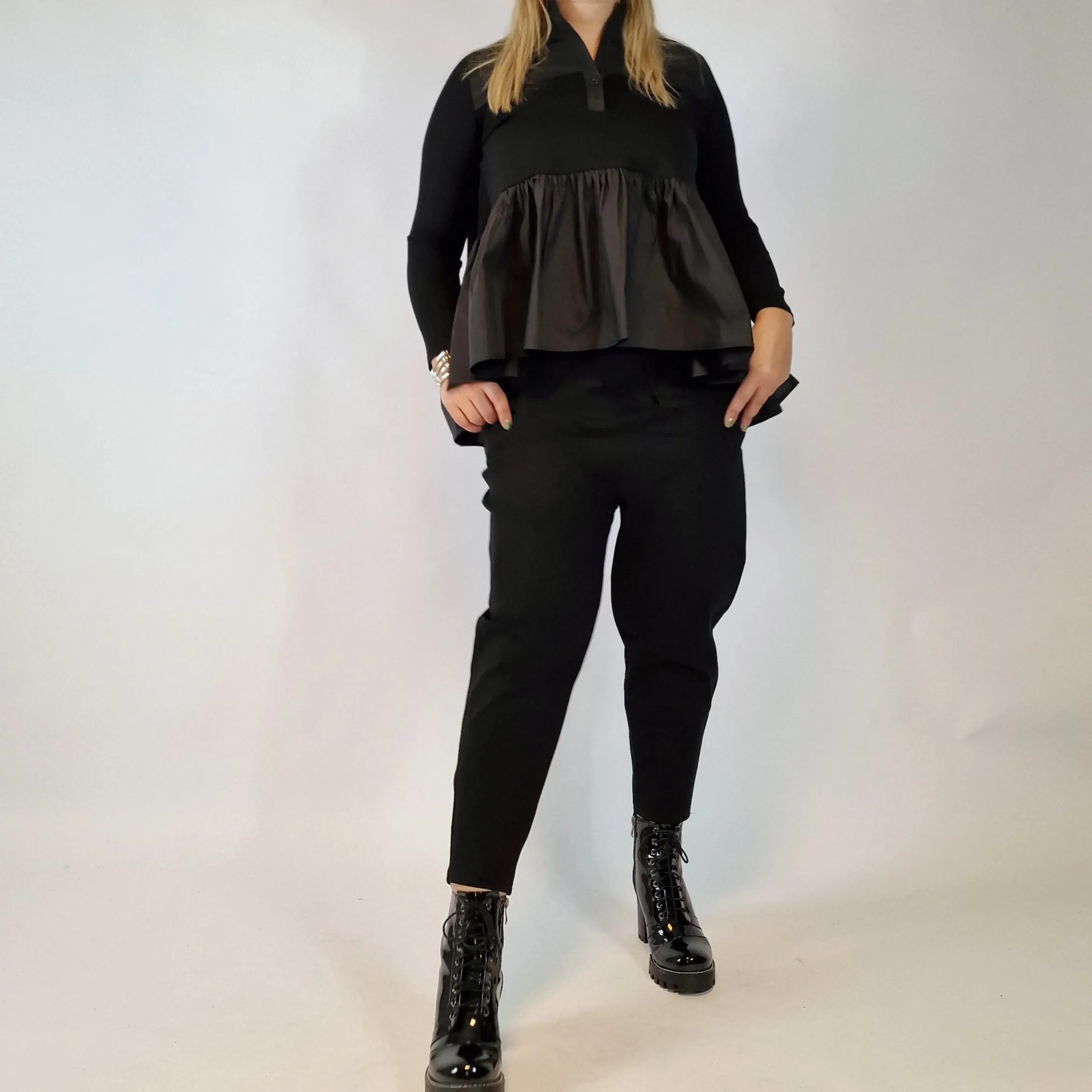 Simple Moderne Jazz Up Punky Two Pattern Comfy Fit Shirt