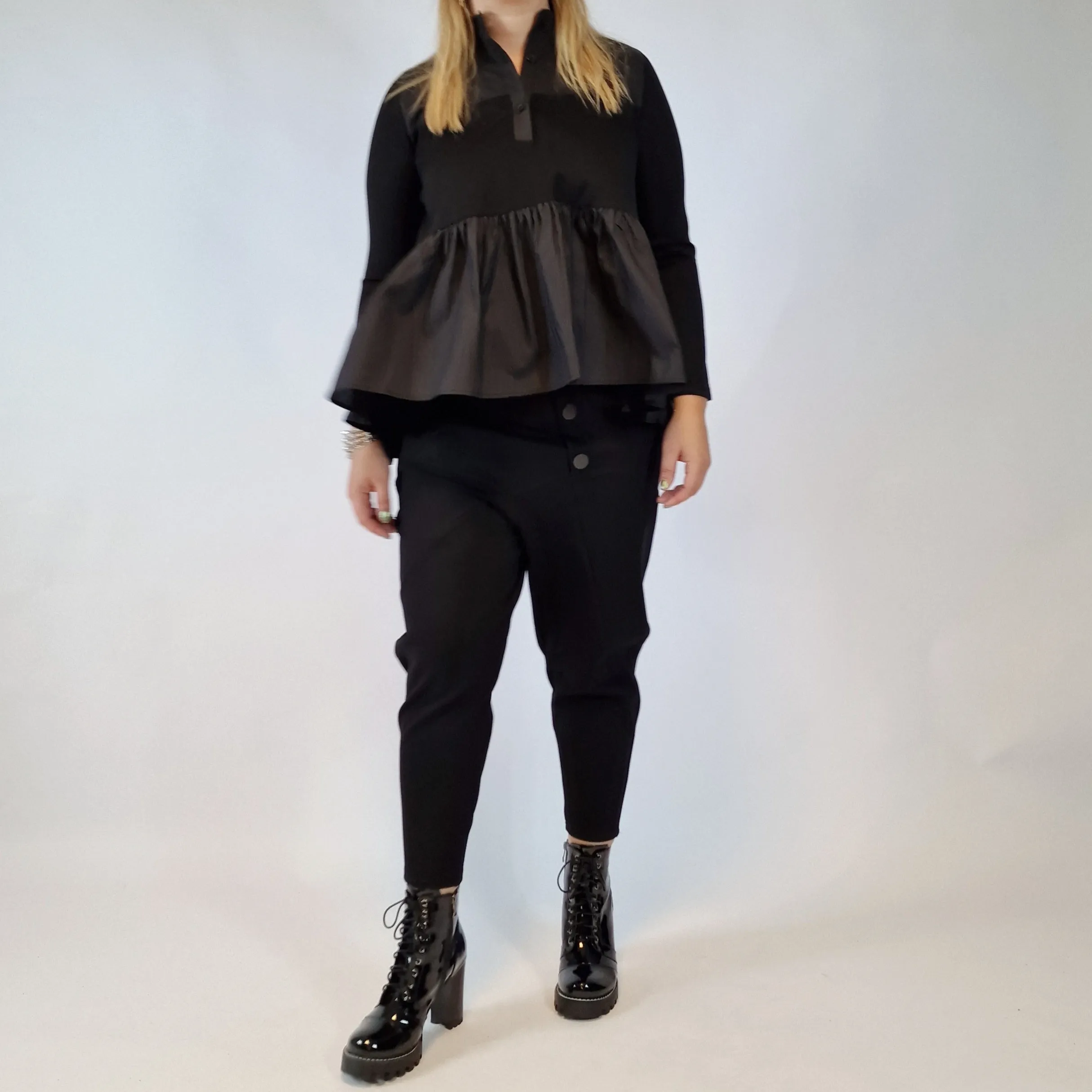 Simple Moderne Jazz Up Punky Two Pattern Comfy Fit Shirt