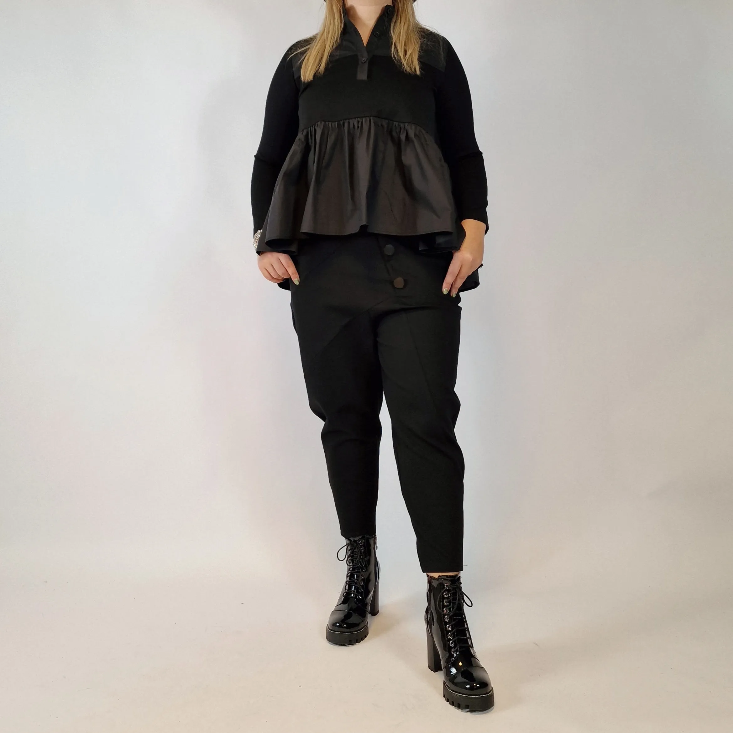 Simple Moderne Jazz Up Punky Two Pattern Comfy Fit Shirt