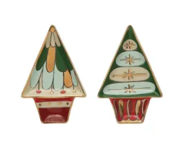 Stoneware Tree Shaped Dish, 2 Styles