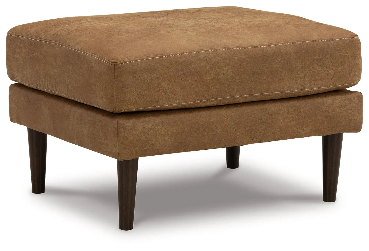 Telora Chair and Ottoman in Caramel