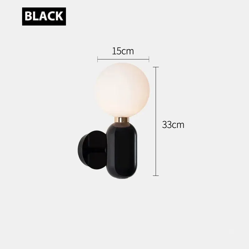 Thort Modern Style Luxury Black/Gold Metal Sconces