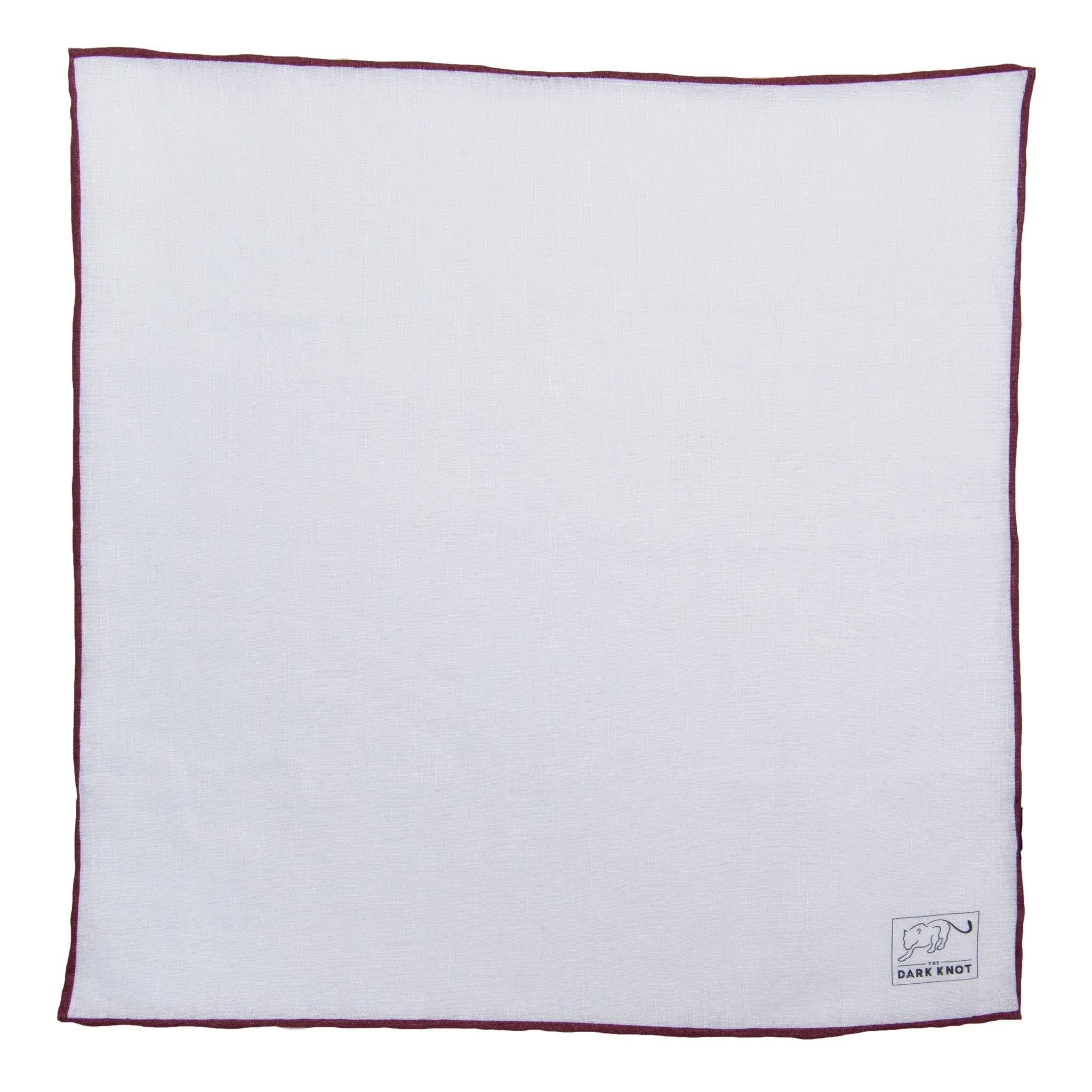 Tuxedo White Linen Pocket Square