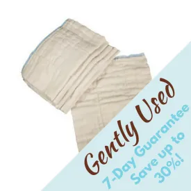 Unbleached Indian Prefolds, Various Styles, Gently Used