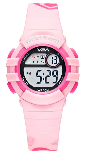 V2A Girls Kids Watch - Gifts for Girls Age 3-10 30 M Waterproof Digital Sports Watches for 3 4 5 6 7 8 Year Old Girls