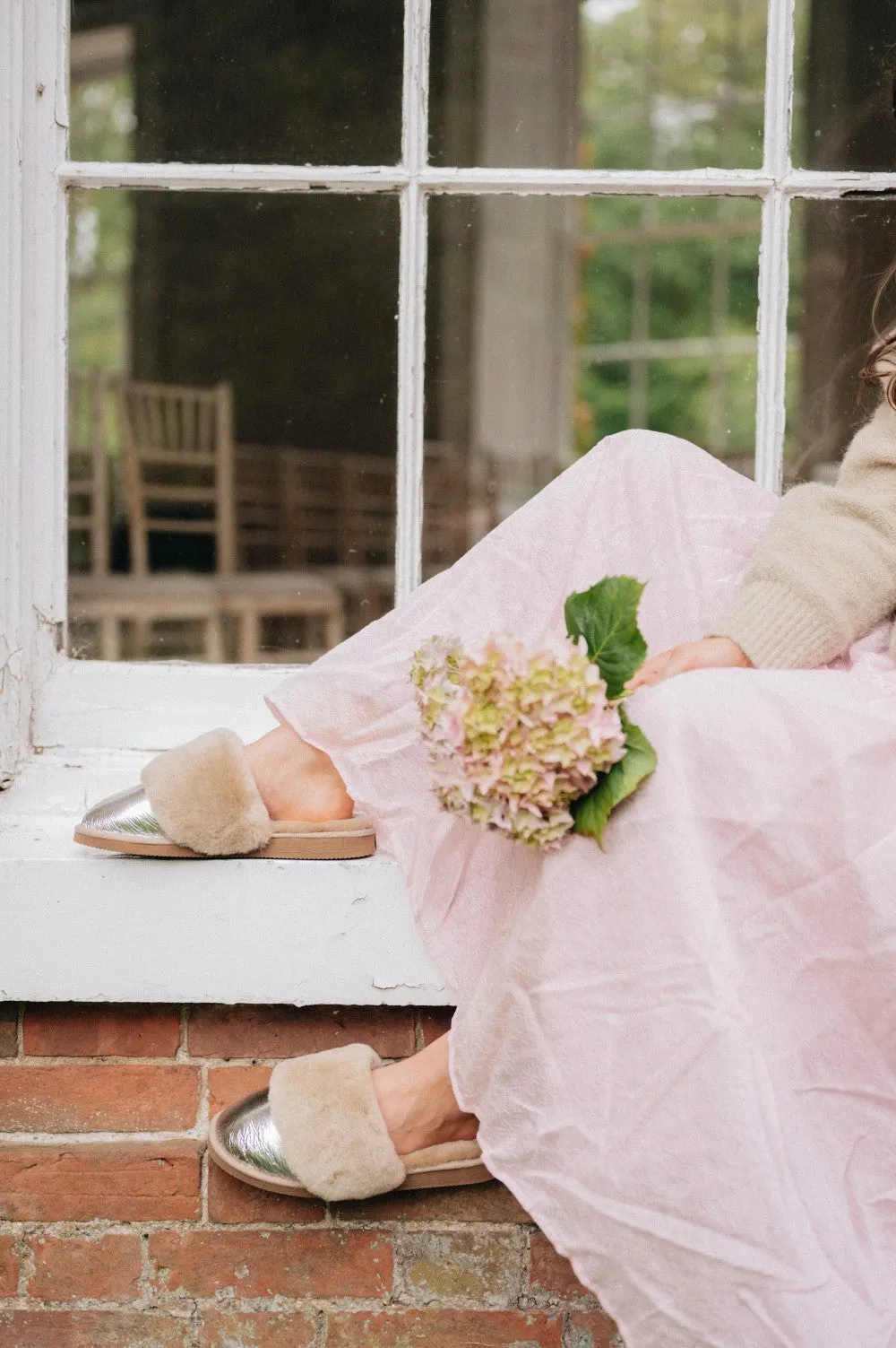 Women's Sheepskin Slip-on Slippers | VERONICA  (EDIT)