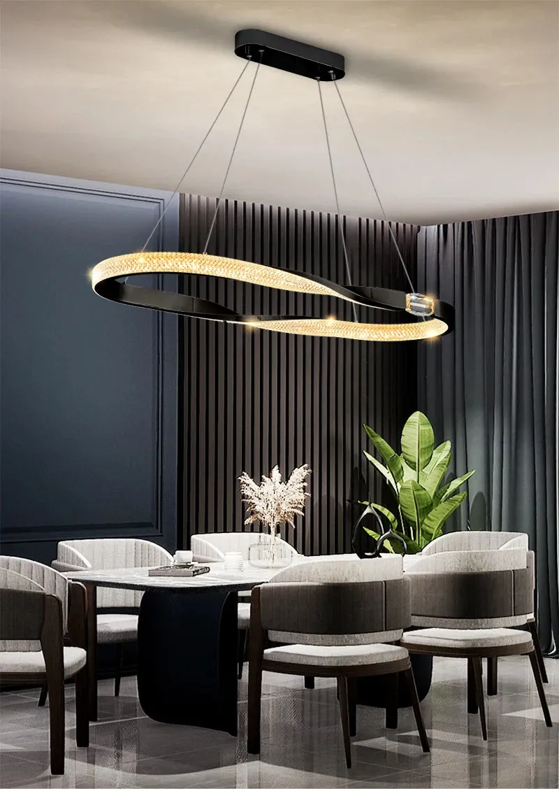 YLK Oval Creative design modern LED chandelier