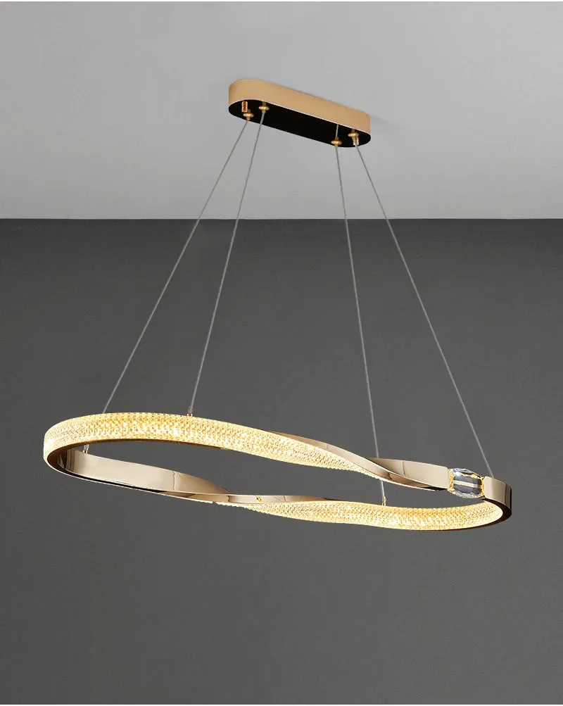 YLK Oval Creative design modern LED chandelier