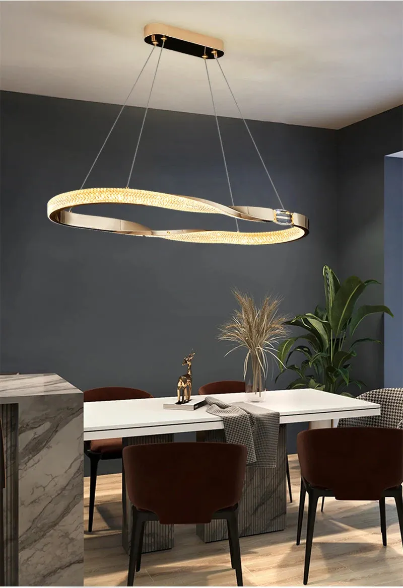 YLK Oval Creative design modern LED chandelier