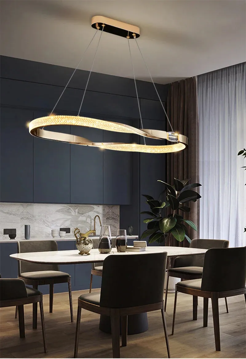 YLK Oval Creative design modern LED chandelier