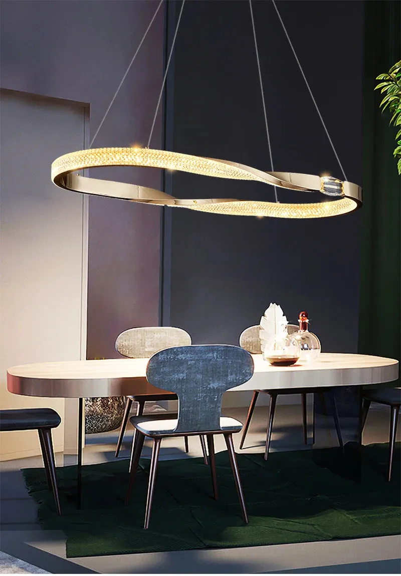 YLK Oval Creative design modern LED chandelier