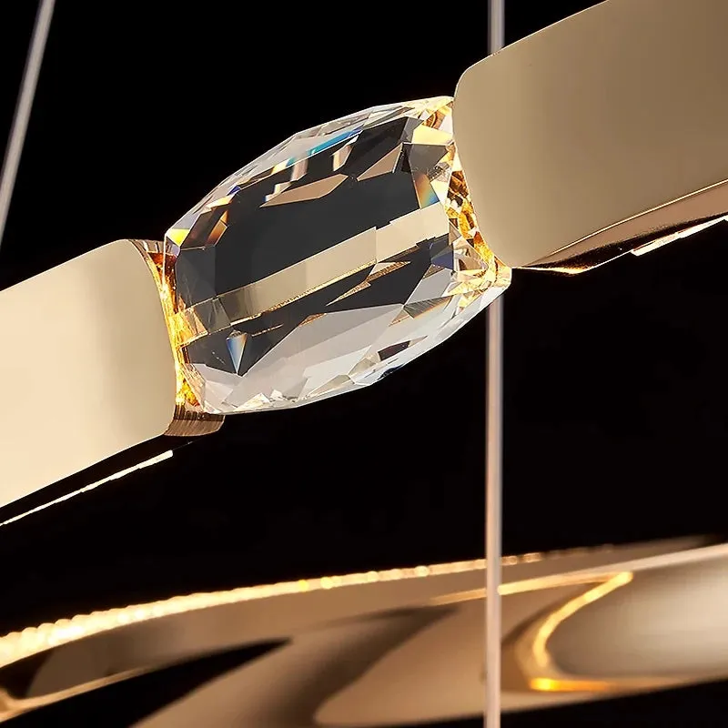 YLK Oval Creative design modern LED chandelier